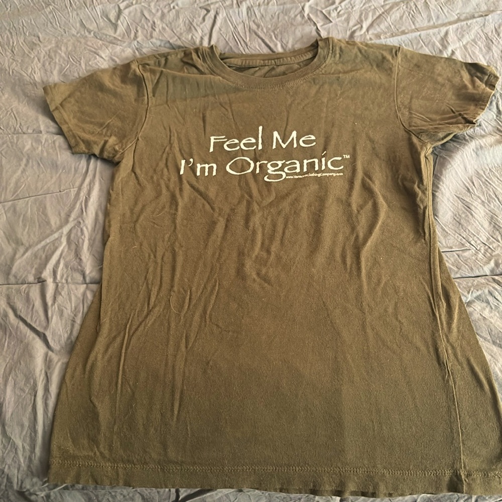 Worn once No tag but size small olive green tee